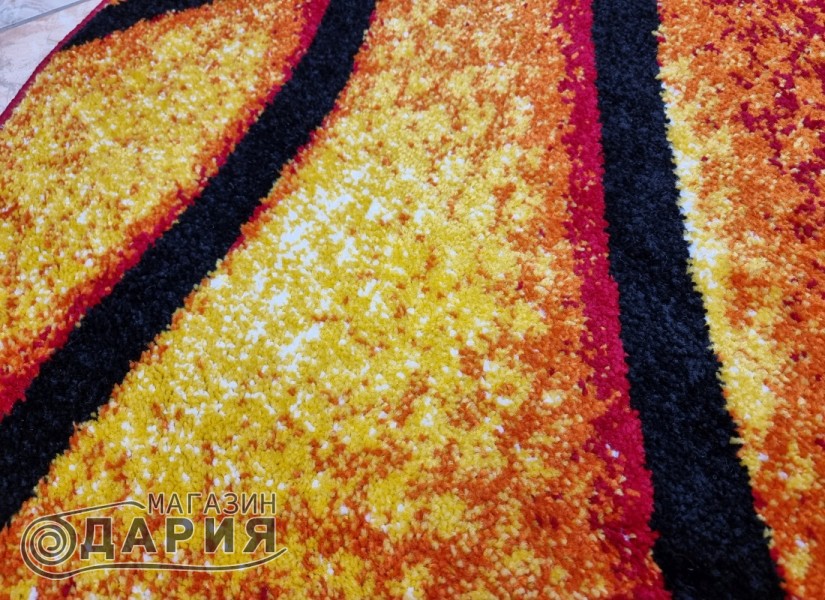 Тъкан килим MAGNOLIA 140 red/orange КРЪГ